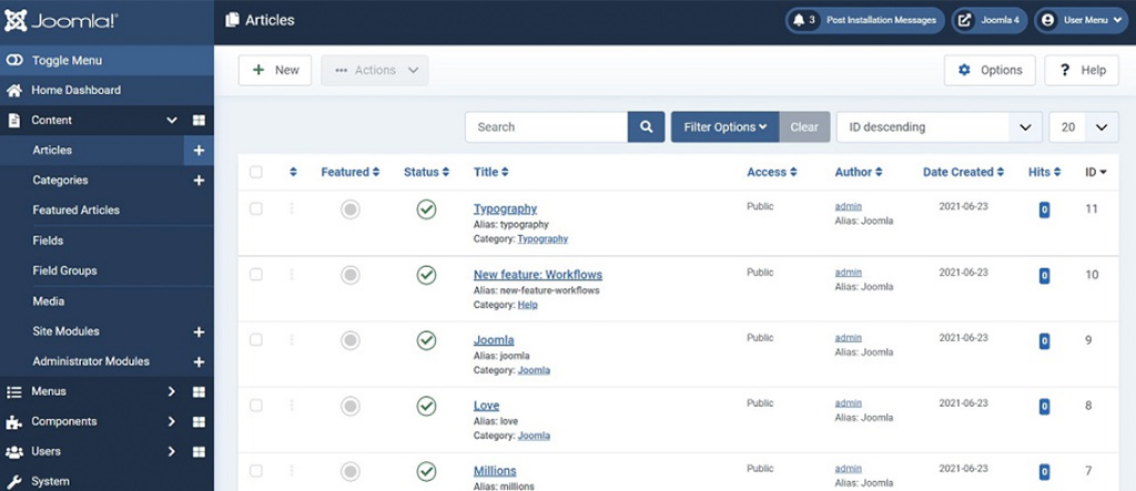 8 คุณสมบัติใหม่ที่น่าตื่นเต้นที่สุดของ Joomla 4